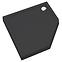 Ötszögletű zuhanytálca Black Mat 80x80x12 Espera Plus AQM4697CMG