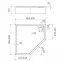 Ötszögletű zuhanytálca Black Mat 80x80x12 Espera Plus AQM4697CMG,2