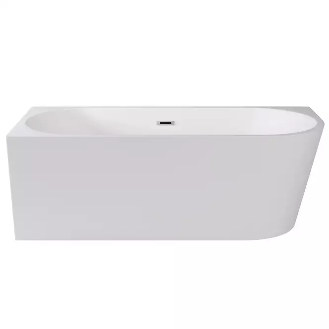 Szabadon álló Kád sarok Zoya 170/80 B+Klik-Klak téglalap alakú túlfolyóval Slim króm