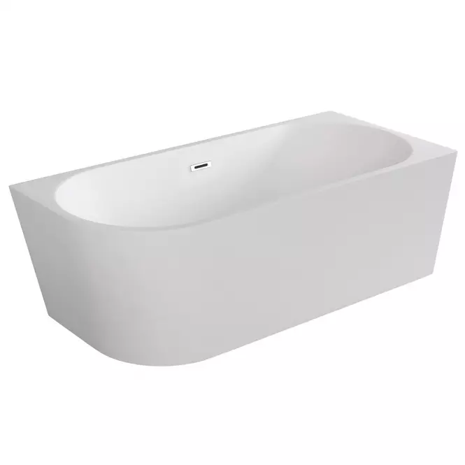 Szabadon álló Kád sarok Zoya 170/80 J+Klik-Klak téglalap alakú túlfolyóval Slim króm