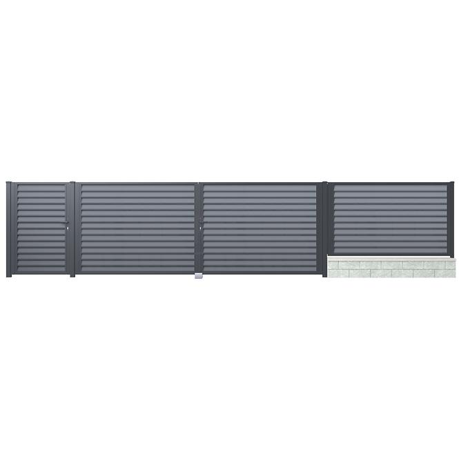 Kerítés panel Imperial 120x199 NC RAL7016 W10874