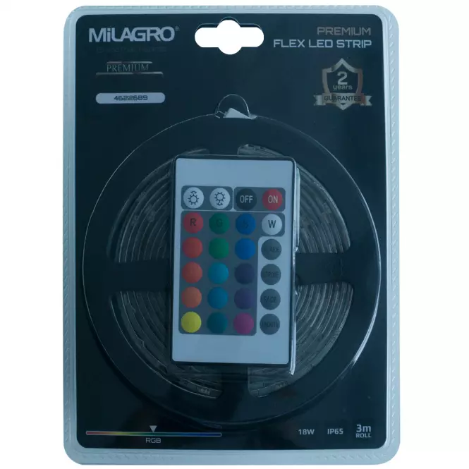 LED készlet RGB 3M + STR/távirányítós MLZ8028