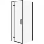 Bal zuhanykabin Jota 80x80x195 fekete profil