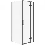 Jobb oldali zuhanykabin Jota80x80x195 fekete profil