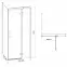 Jobb oldali zuhanykabin Jota80x80x195 fekete profil,2
