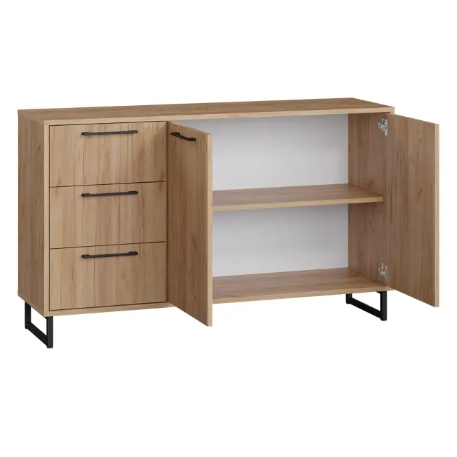 Komód Remius  2d3s Tölgy craft aranysárga,2