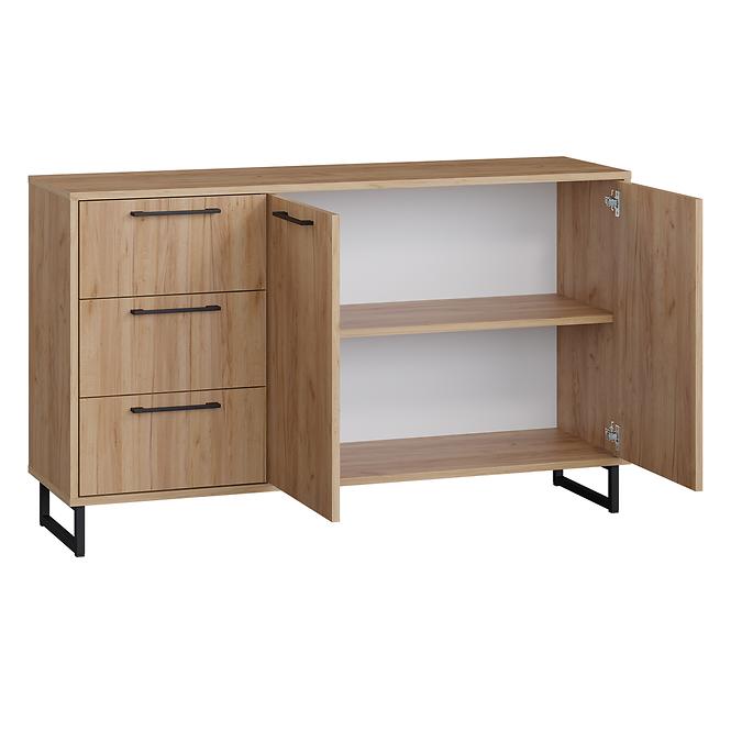 Komód Remius  2d3s Tölgy craft aranysárga,2