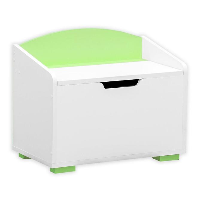 tárolóhely konténer Bb07 fehér+zöld