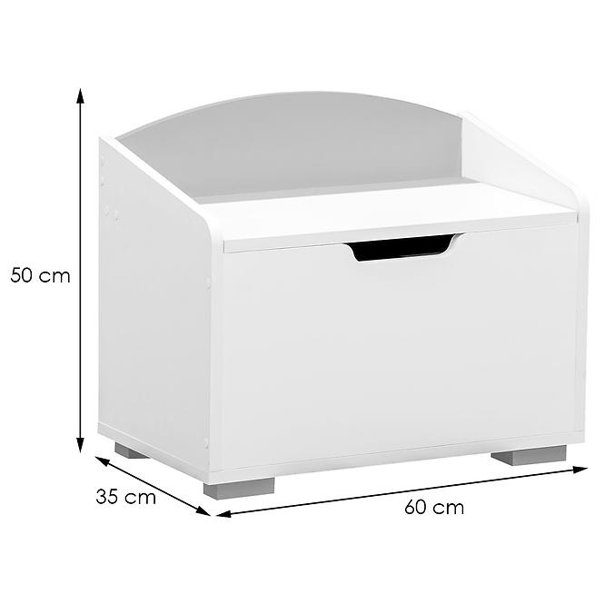 tárolóhely konténer Bb07 fehér+szürke,2