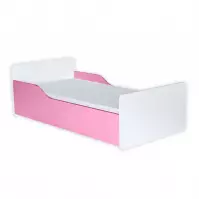 Ágy Bb08  Matraccal fehér+Rózsaszín