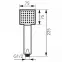 Zuhanyfej Squerto Black,2