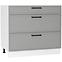 Konyhaszekrény Emily D90PC S/3 Dast Grey