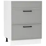 Konyhaszekrény Emily D60PC S/2 ZASL Dast Grey