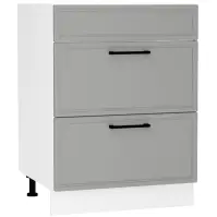 Konyhaszekrény Emily D60PC S/2 ZASL Dast Grey