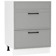 Konyhaszekrény Emily D60PC S/2 ZASL Dast Grey