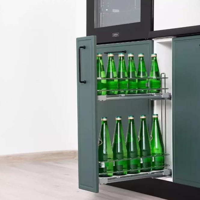 Konyhaszekrény Emily D20 Cargo + kuka zöld matt,4