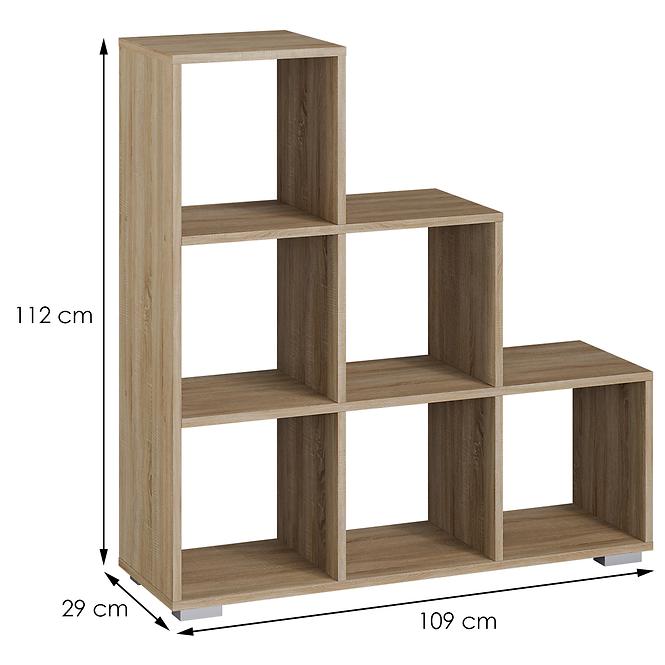 Regál Ażur  3x3 D.Sonoma