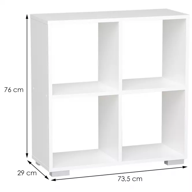 Regál Ażur  2x2 fehér