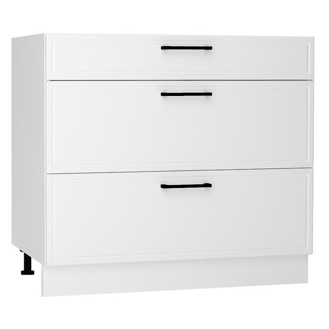 Konyhaszekrény Emily D90PC S/3 fehér borsó matt