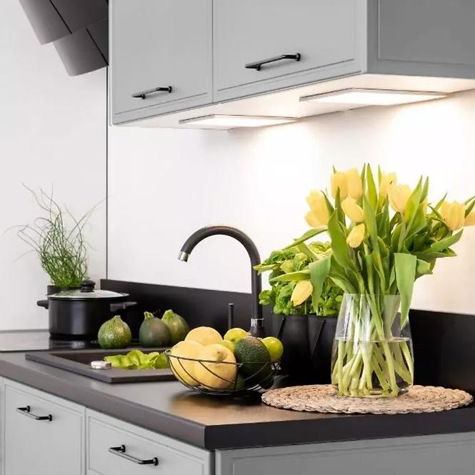 Konyhaszekrény Emily W60/68 Slim Pl ezüst kapucnival Dast Grey
