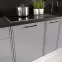 Konyhaszekrény Emily W60/68 Slim Pl S fekete kapucnival Dast Grey,4