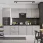 Konyhaszekrény Emily W60/68 Slim Pl S fekete kapucnival Dast Grey,9