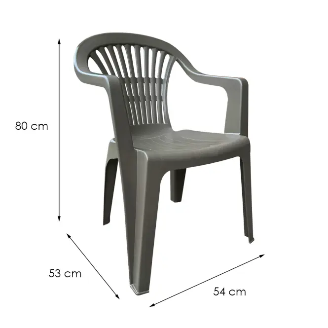 Műanyag szék Scilla taupe