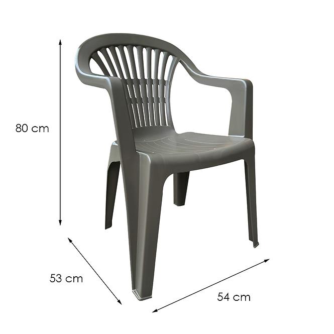 Műanyag szék Scilla taupe
