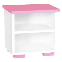 Ejjeliszekrény Bb10 fehér+Rózsaszín
