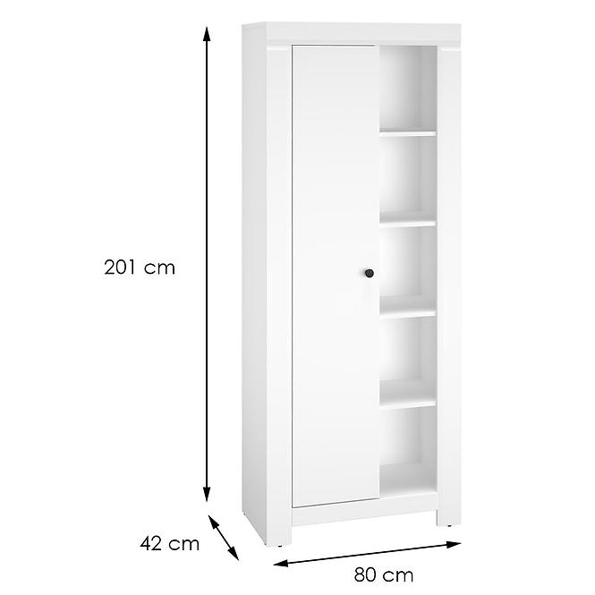 Vitrin Lahti 05 fehér Mat