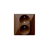 Dupla foglalat GP-2AC bronz