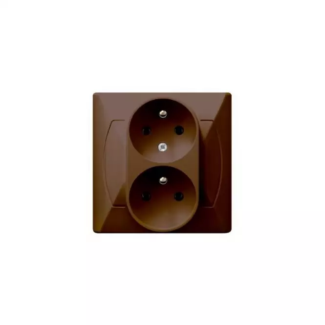 Dupla foglalat GP-2AC bronz