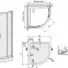 Zuhanykabin Glass Protect íves  Pol.Kp4/Tx5b 90/190 W15 Sb+Bpza 2el Glass Protec,3