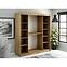 Szekrény Halifax T2 200 Tölgy Artisan/fekete/Tükör,4