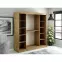 Szekrény Halifax Y1 200 Tölgy Artisan/fekete/Tükör,4