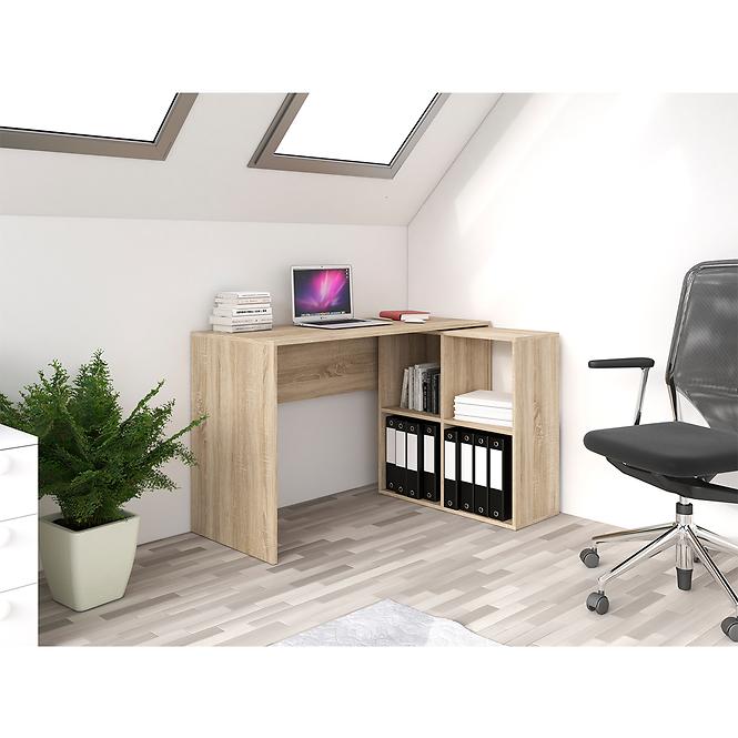 Íróasztal Plus 2x2 sonoma tölgy,3