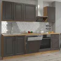 Konyhabútor Stilo 250 grafit mat/artisan