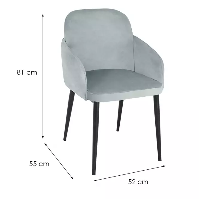 Szék Hamilton 80213A-F15 Grey
