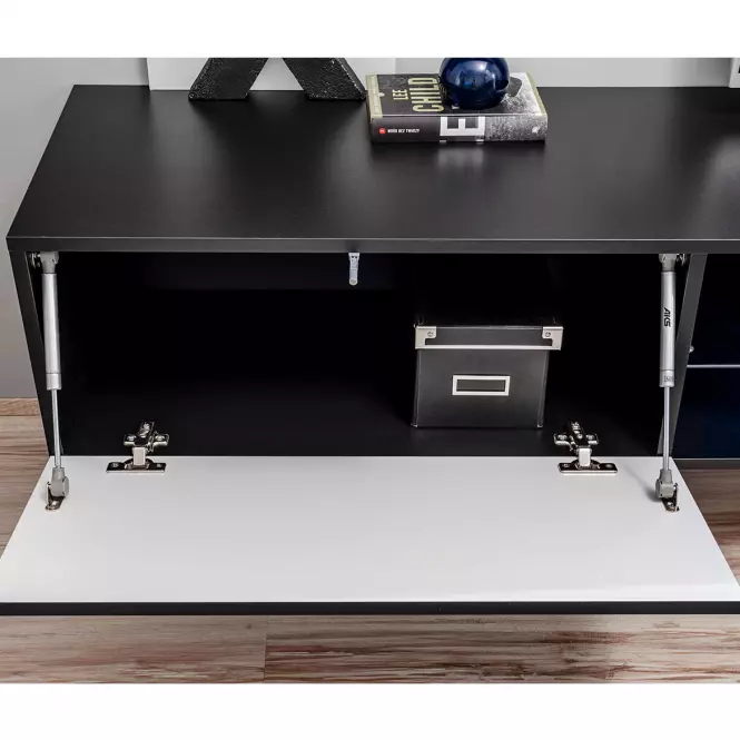 Nappali bútor Dflame E + elektromos kandalló,7