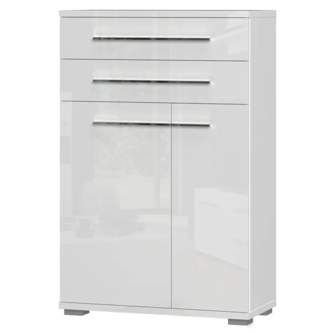 Komód 2d2s Piano Cpl22 fehér fényes,2