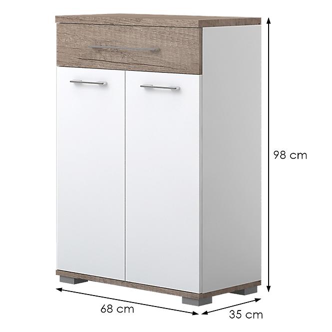 Komód Azur Cpl21 Dark Nebraska/White,2