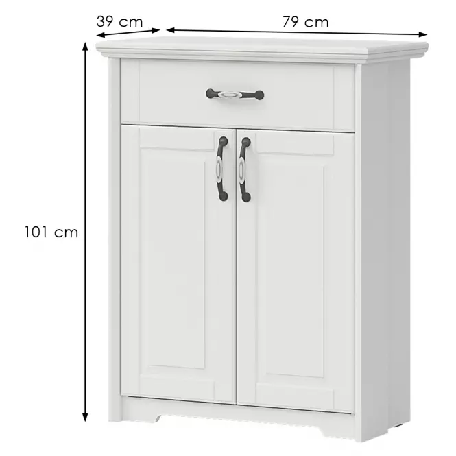 Komód 2d1s Evergreen Eg-Cpl21 Ivory