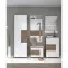Komód Stela Cpl1 Tobacco Oak/Crystal White,4