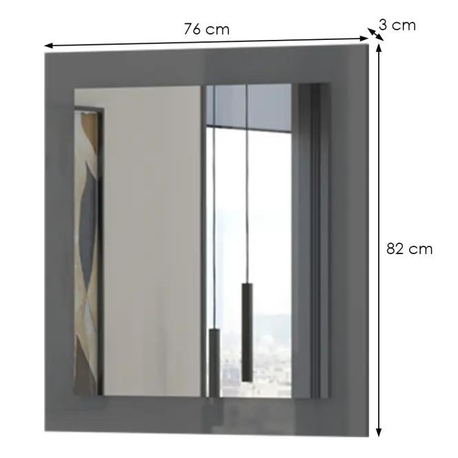Tükör Onyx Og Anthracite,2