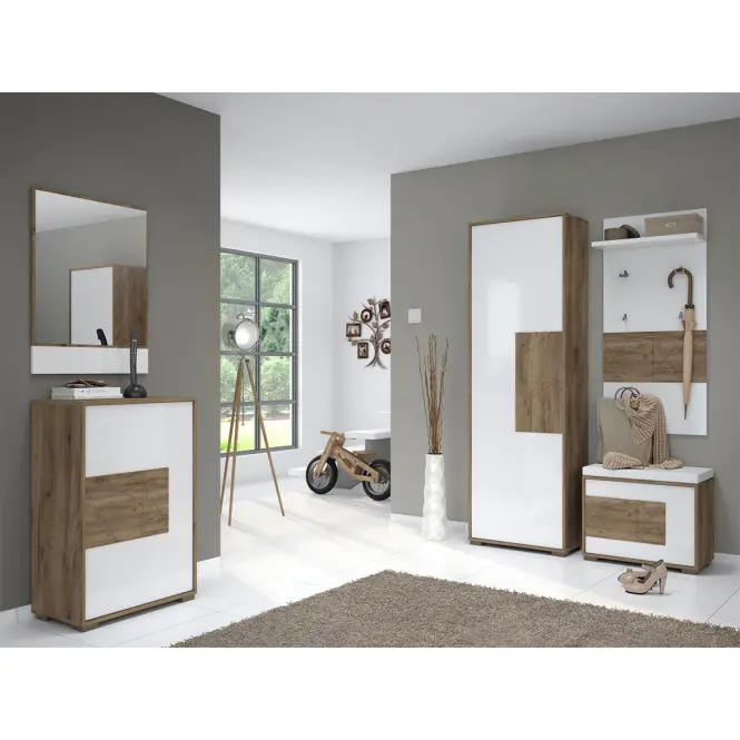Tükör Stela Og Tobacco Oak/Crystal White,11