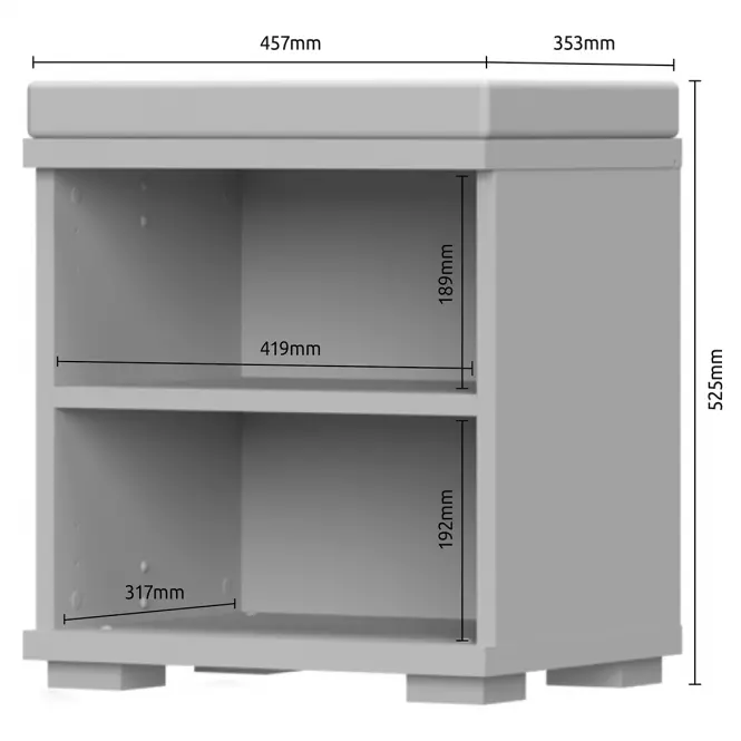 Cipősszekrény Piano K1 Fehér fényes