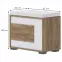 Cipősszekrény Stela K1 Tobacco Oak/Crystal White,2