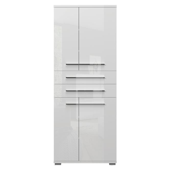 Szekrény 4d2s Piano V42  Fehér fényes,3