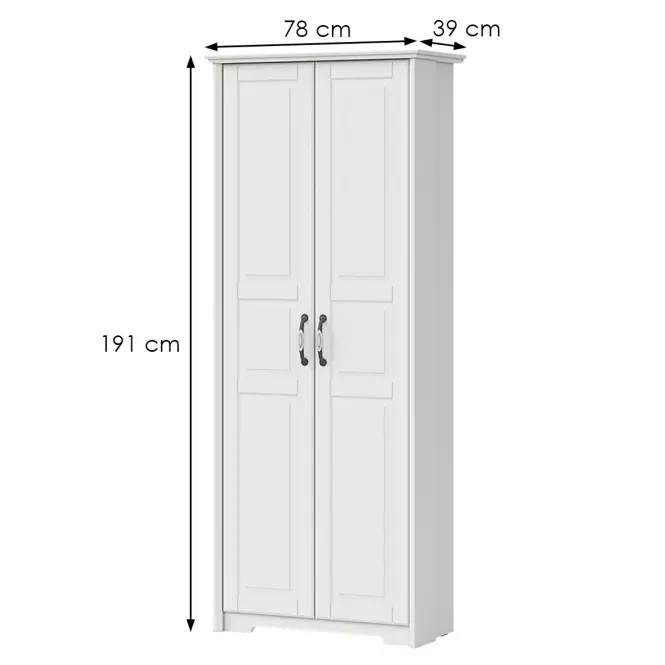 Szekrény 2d Evergreen Eg-V2 Ivory