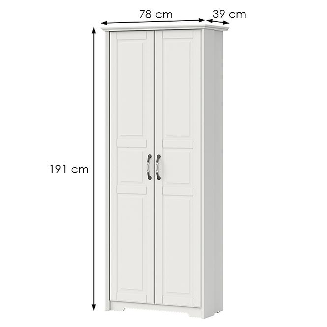 Szekrény 2d Evergreen Eg-V2 Ivory